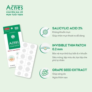 Miếng Dán Mụn Acnes Clear Patch (12 /24 /48 Miếng)