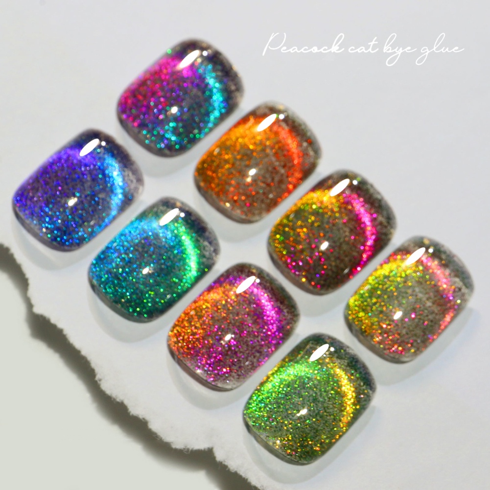 Lọ Nước Sơn Móng Tay Gel UV Sơn Móng Tay Mắt Mèo 8ml  Lọ gel sơn móng tay UV từ tính phong cách mắt mèo thời trang