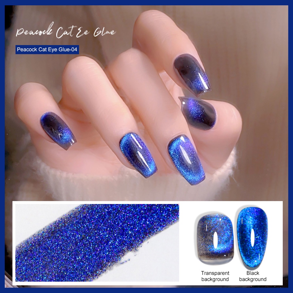 Lọ Nước Sơn Móng Tay Gel UV Sơn Móng Tay Mắt Mèo 8ml  Lọ gel sơn móng tay UV từ tính phong cách mắt mèo thời trang