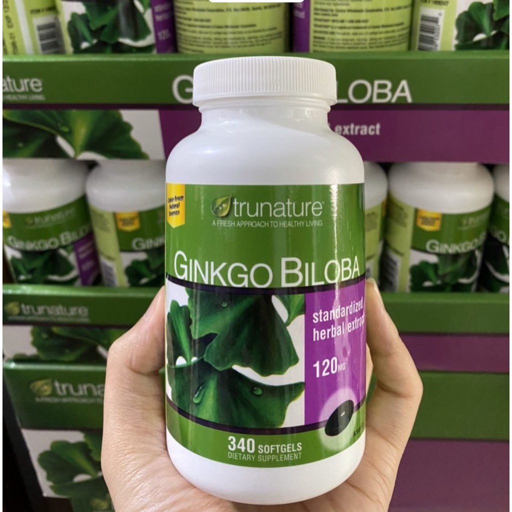 Viên Bổ Não - Ginkgo Biloba Trunature 1200mg 340v của Mỹ