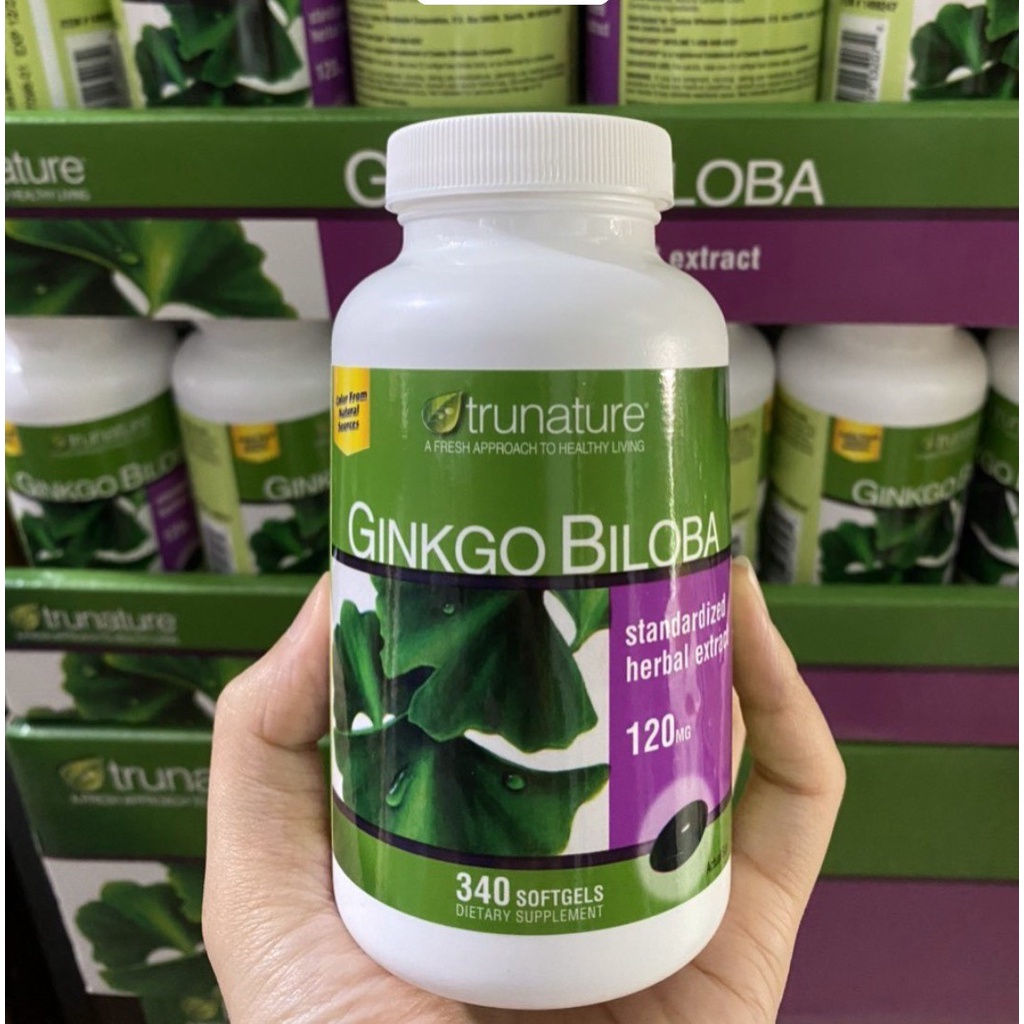 Viên Bổ Não - Ginkgo Biloba Trunature 1200mg 340v của Mỹ [DATE 12/2025]