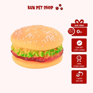 Đồ chơi bánh hamburger cho chó mèo, đồ chơi hình kfc cho thú cưng - kun pet shop