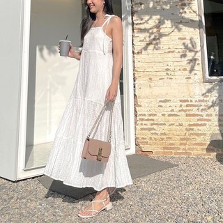 Đầm Maxi 2 Dây Dáng Dài Chất Xốp Hàng Quảng Châu M68110 - Lolla Fashion