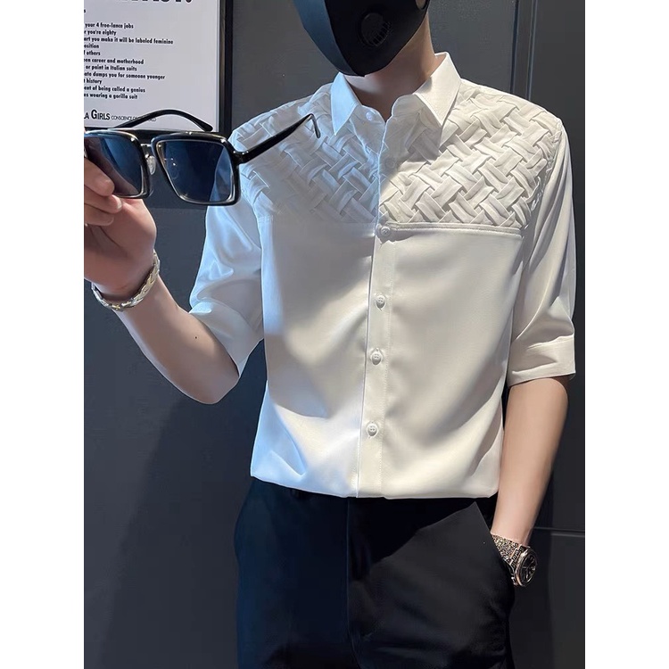 Sơ mi cộc Hàn Quốc Edo Menswear tinh tế, thoáng mát hot trend 2023