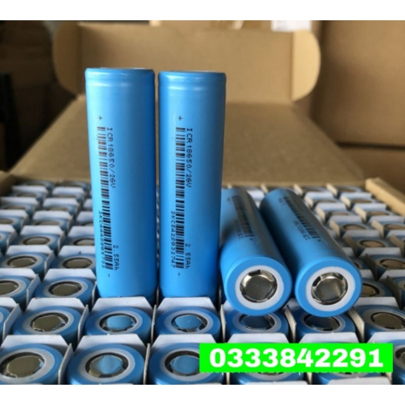 Pin 18650 Dung lượng 5000mAh 3.7v dòng xả 10A dùng cho quạt MINI,đèn pin,Tông Đơ,Sạc Dự phòng