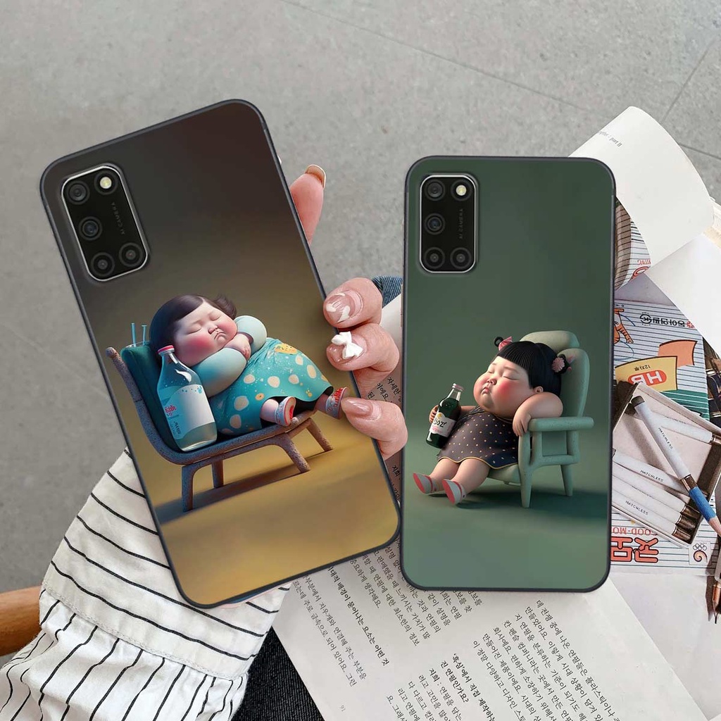 Ốp lưng Oppo A52 / A92 hình cô bé béo, mập xinh, cute đáng yêu