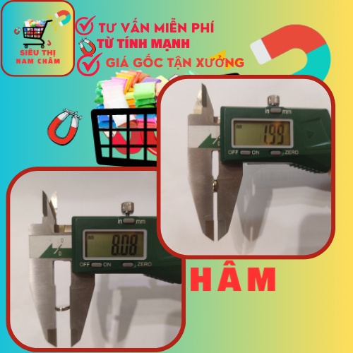 Nam châm tròn lực từ N35 chuẩn kích thước