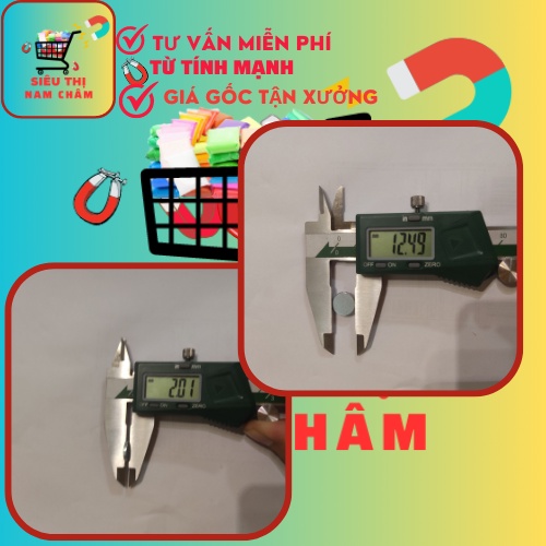Nam châm siêu mạnh N35 chuẩn kích thước