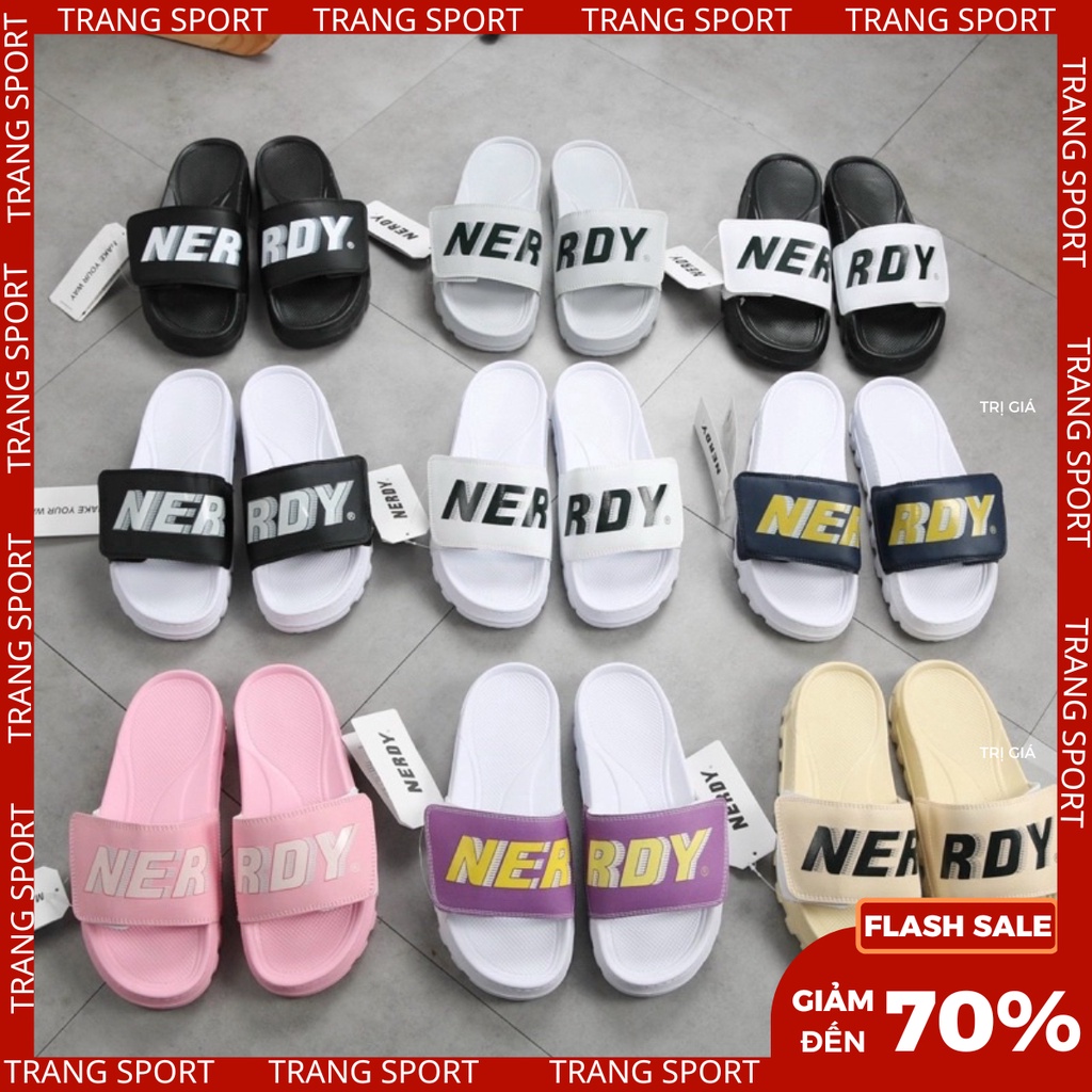 Dép quai ngang cặp đôi nam nữ quai xé dán unisex cao cấp