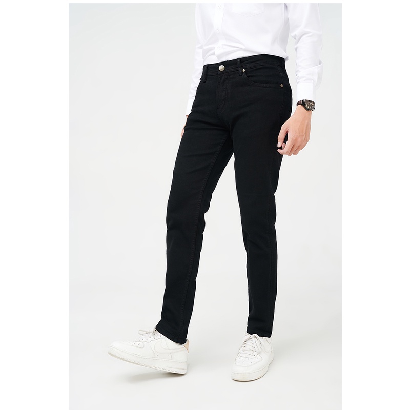 Quần jeans, quần jean nam màu đen trơn chính hãng Merriman mã THMJ003