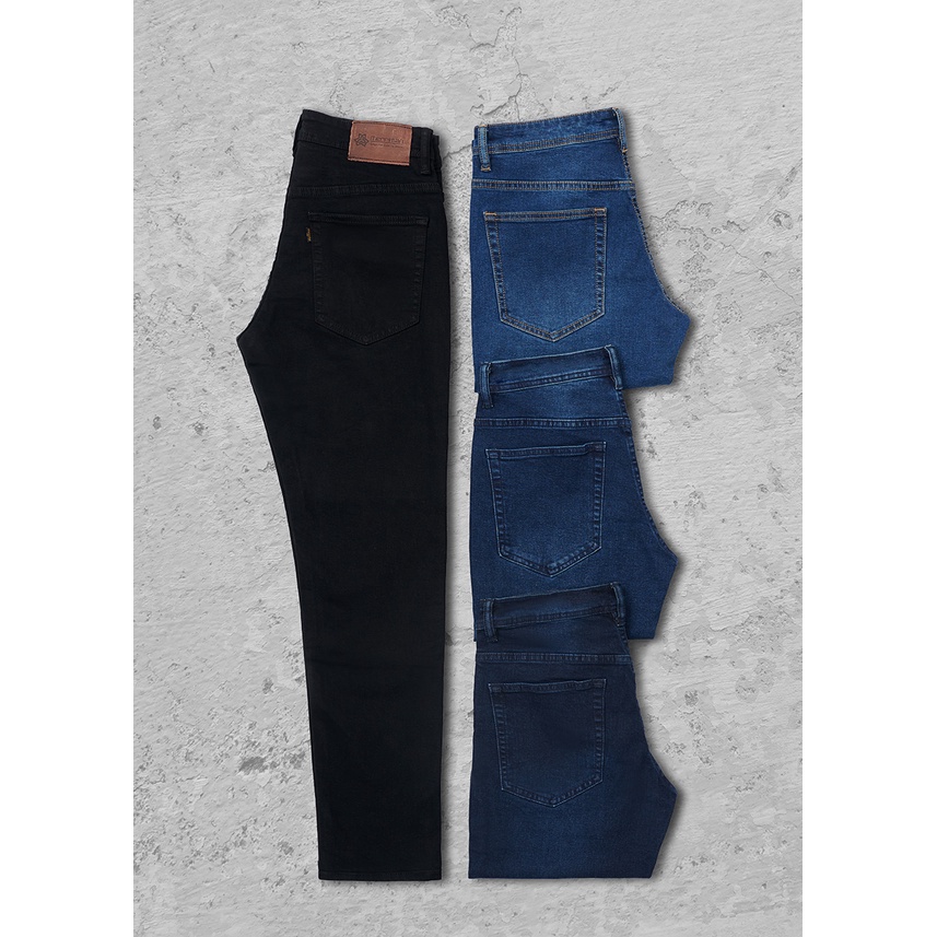Quần jeans, quần jean nam màu đen trơn chính hãng Merriman mã THMJ003