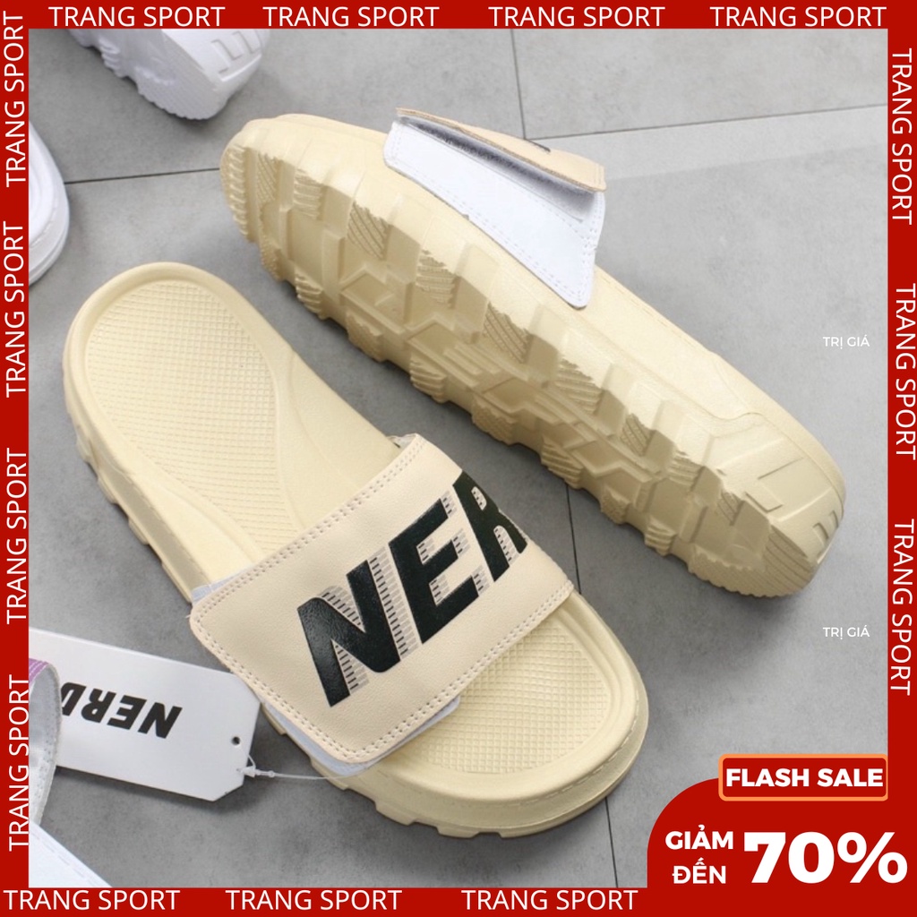 Dép quai ngang cặp đôi nam nữ quai xé dán unisex cao cấp