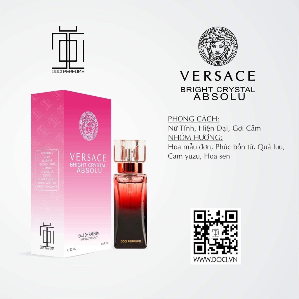 Nước hoa nữ Versace Bright Crystal 25ml (Chính Hãng)