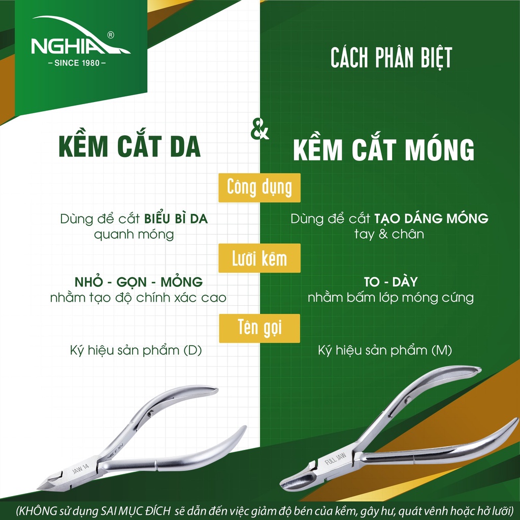 Kềm Cắt Da Thép Chuyên Dụng Mạ Vàng 24K KỀM NGHĨA D.555