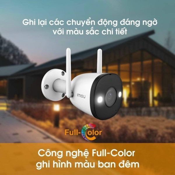 Camera Wifi IMOU F22FP 2MP 1080P Màu Ban Đêm - Camera Ngoài Trời Chính Hãng 100%, Bảo Hành 24 Tháng