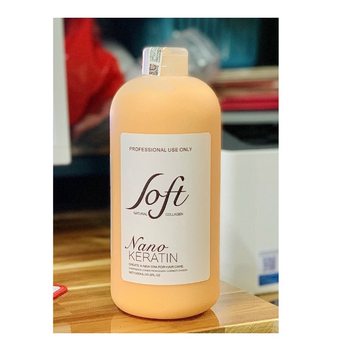 Keratin nano tươi phục hồi tóc hư nát SOFT 1000ml không cay mùi thơm USA 1000ML - Cam kết hàng chính hãng 100%