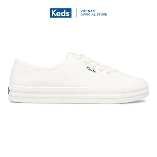 Giày keds nữ- breezie canvas white- kd065859wf