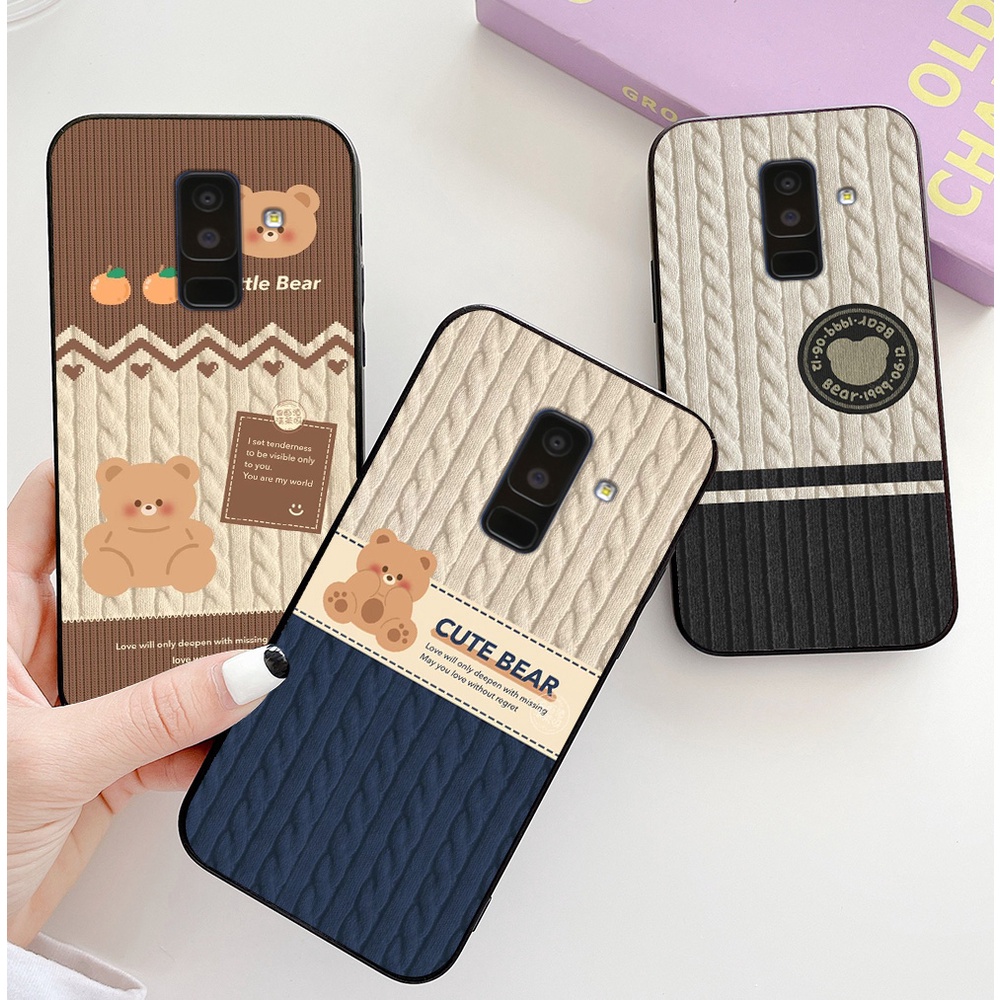 Ốp lưng Samsung a6 2018 / ss a6 plus / ss j8 2018 in hình gấu bear ấm áp