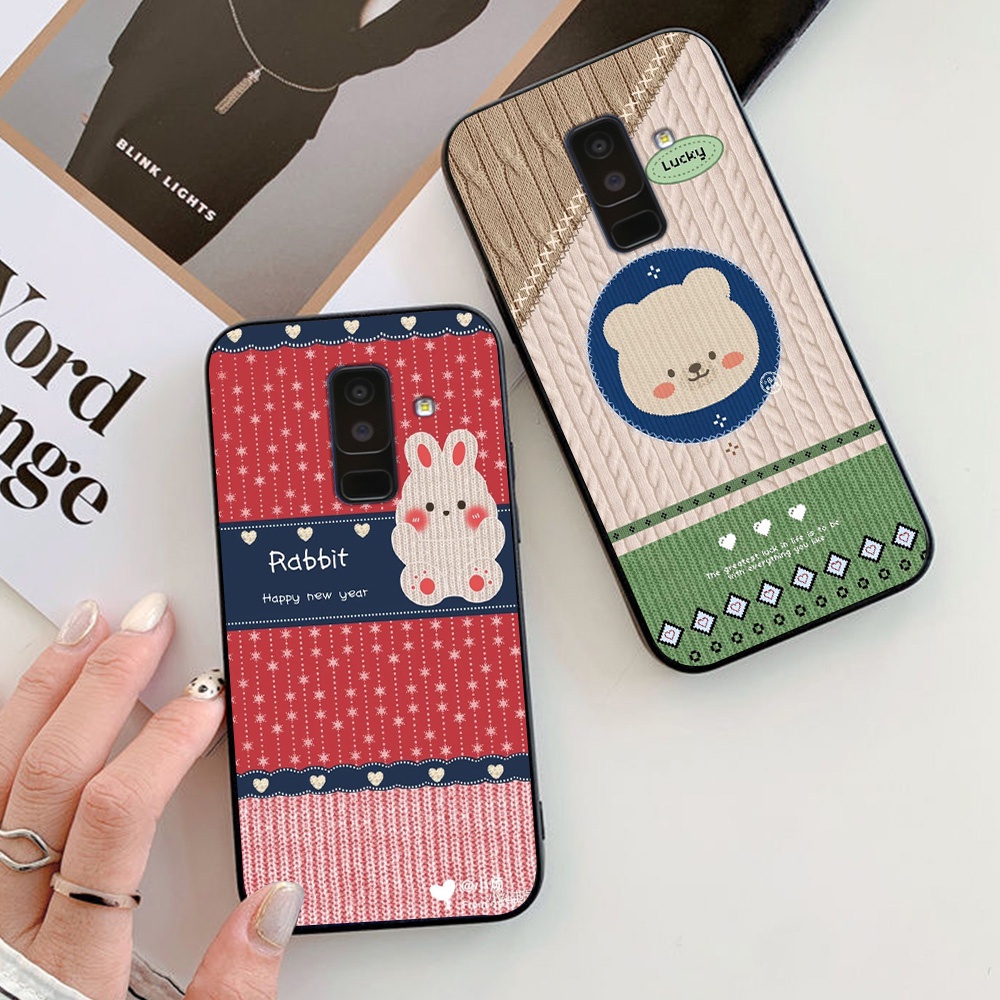 Ốp lưng Samsung a6 2018 / ss a6 plus / ss j8 2018 in hình gấu bear ấm áp