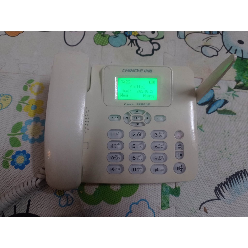 Điện thoại bàn lắp tất cả các loại sim (viettel,vina.mobile.di động,homphone...) mới 99%
