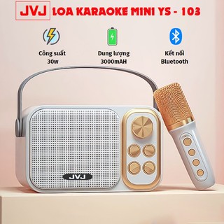 Loa karaoke mini bluetooth kèm mic JVJ YS-103, loa kèm 01 mic hát công suất 5W - Bảo hành chính hãng 06 Tháng