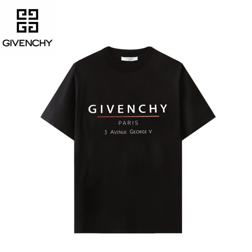 Áo Thun cotton Tay Ngắn In Chữ GIVENCHY Trẻ Trung Hợp Thời Trang Cho Nam Nữ