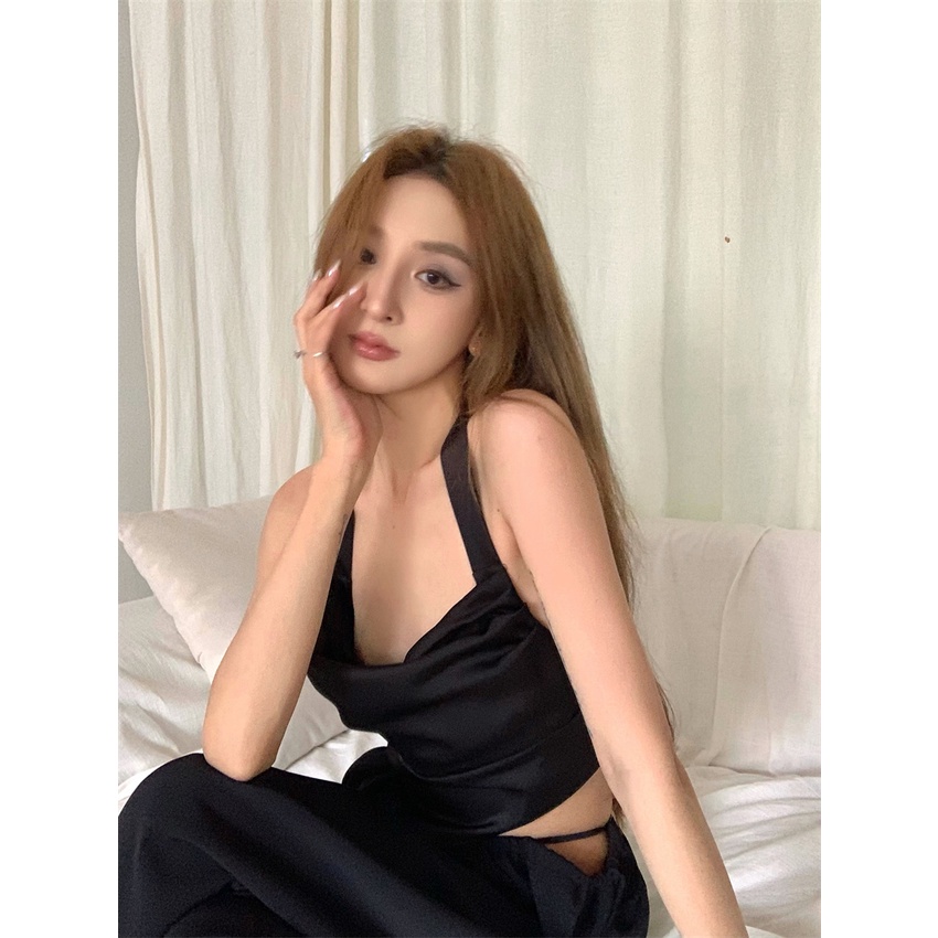 Cocory vn Áo Hai Dây Phong Cách Retro Thời Trang Quyến Rũ Cho Nữ