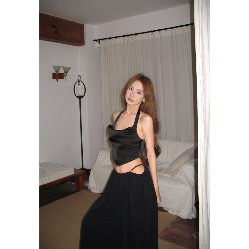 Cocory vn Áo Hai Dây Phong Cách Retro Thời Trang Quyến Rũ Cho Nữ