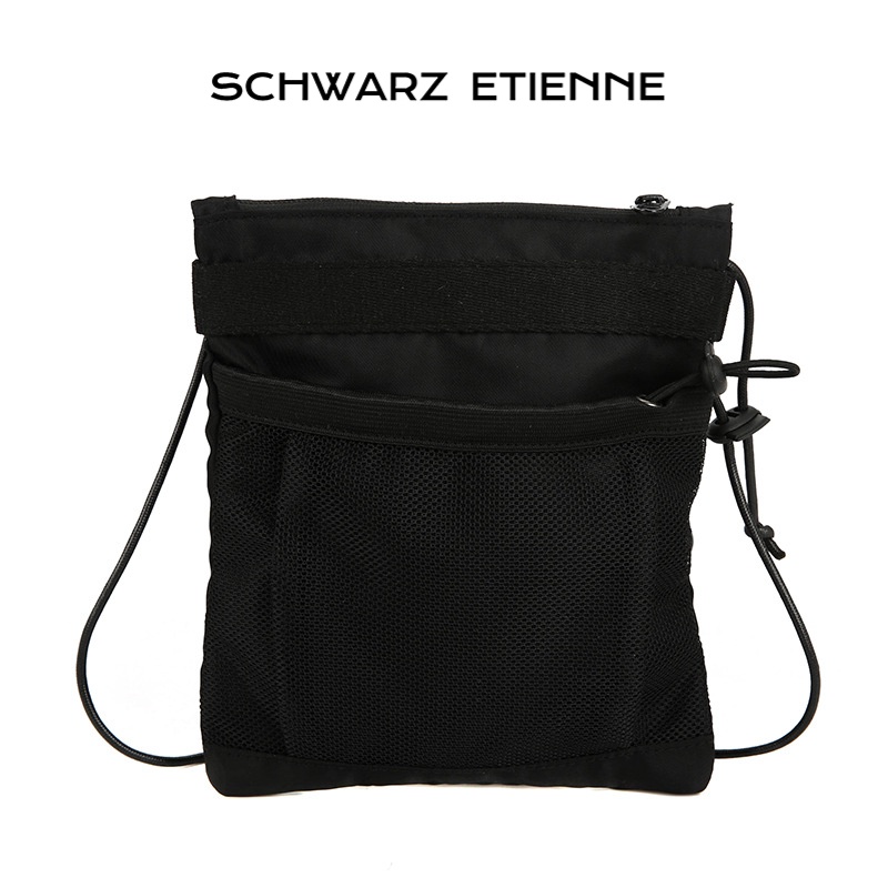 Schwarz ETIENNE Túi Đeo Chéo Vai Kiểu Dây Rút Thời Trang Cá Tính Cho Nam