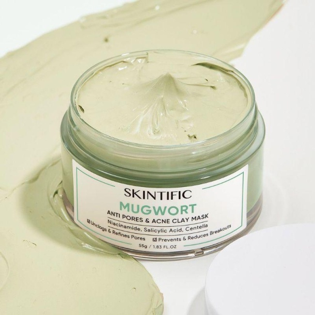 ⚡ GÌ CŨNG RẺ ⚡SKINTIFIC Mặt nạ đất sét ngải cứu giảm mụn & MẶT NẠ ĐẤT SÉT