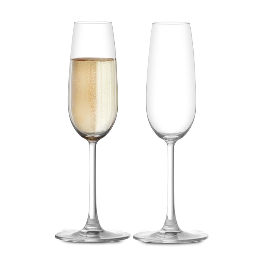 Bộ 2 Ly Rượu Thủy Tinh Ocean Madison Flute Champ 210ml