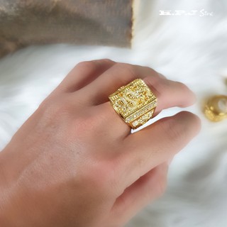 Nhẫn nam mặt rồng chạm khắc 3D.