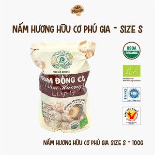 Nấm Hương Hữu Cơ Size S - Nấm Phú Gia