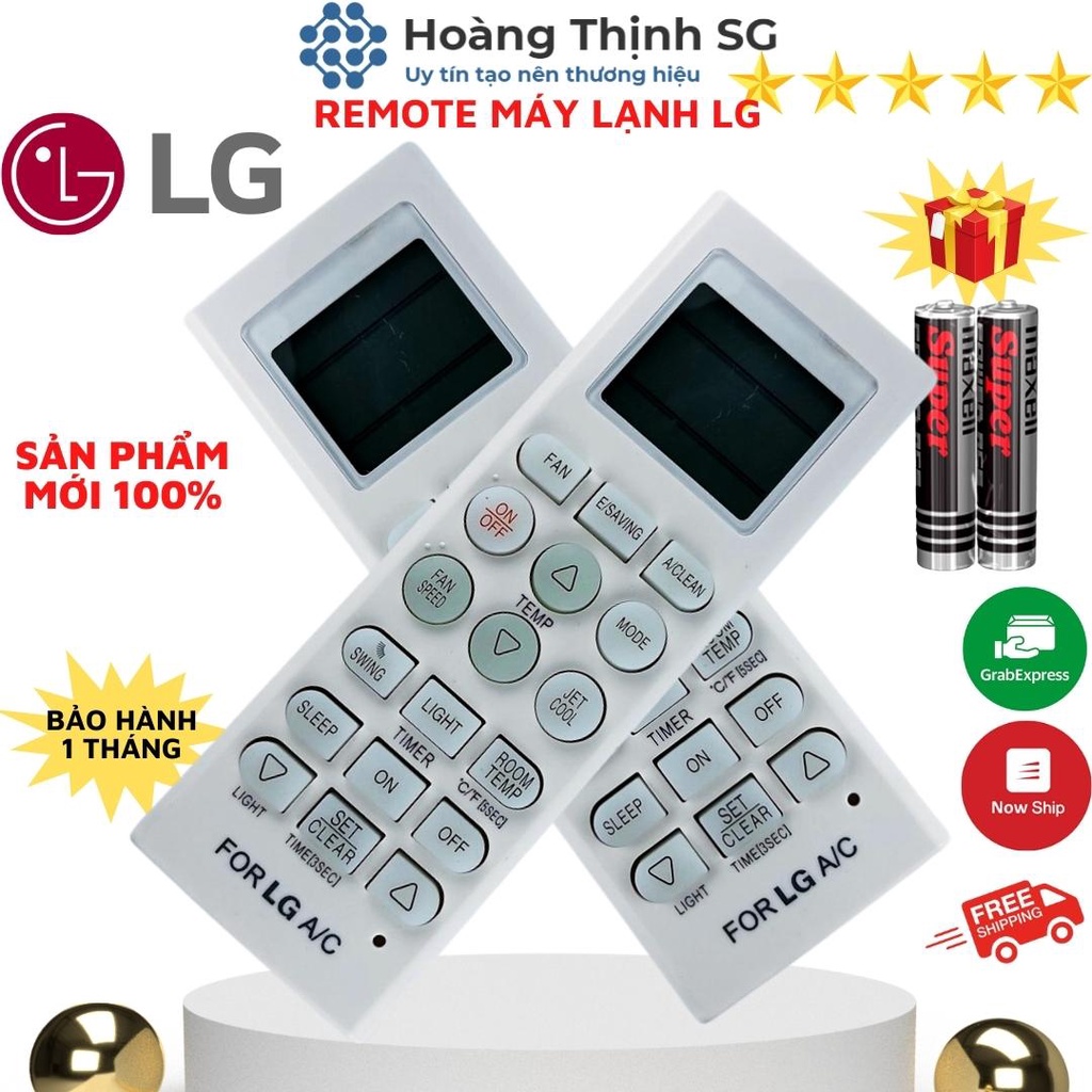 Điều khiển điều hòa LG E09SQ Inverter, remote máy lạnh LG E09SQ - Tặng kèm pin