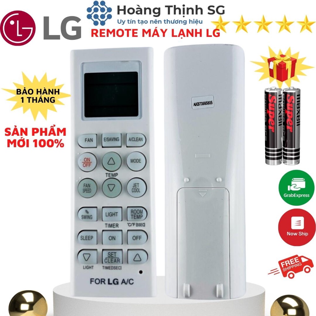 Điều khiển điều hòa LG E09SQ Inverter, remote máy lạnh LG E09SQ - Tặng kèm pin
