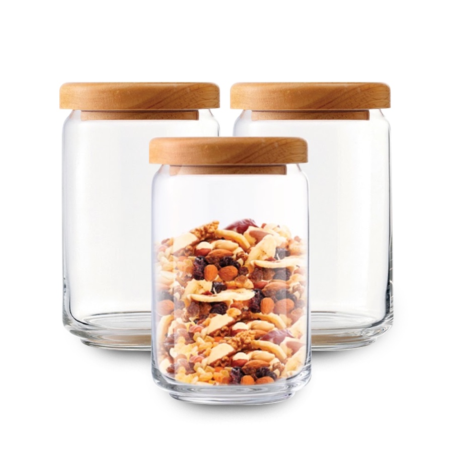 Bộ Housewarming 3 hũ thủy tinh 750ml - Chính Hãng
