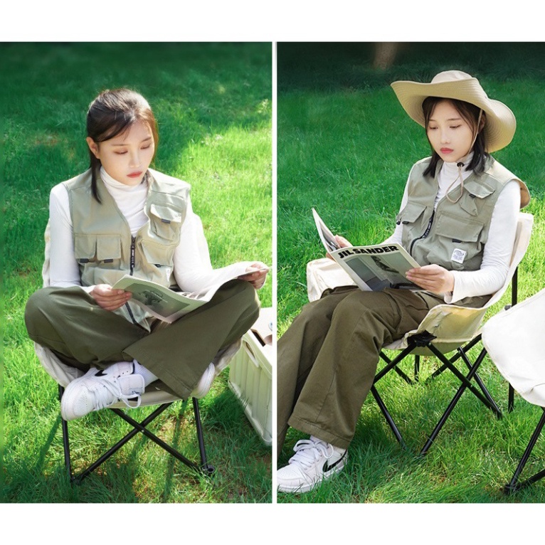 Ghế Mặt Trăng CAMP365, new 2023,Ghế xếp dã ngoại xả stress,camping, cắm trại Camping