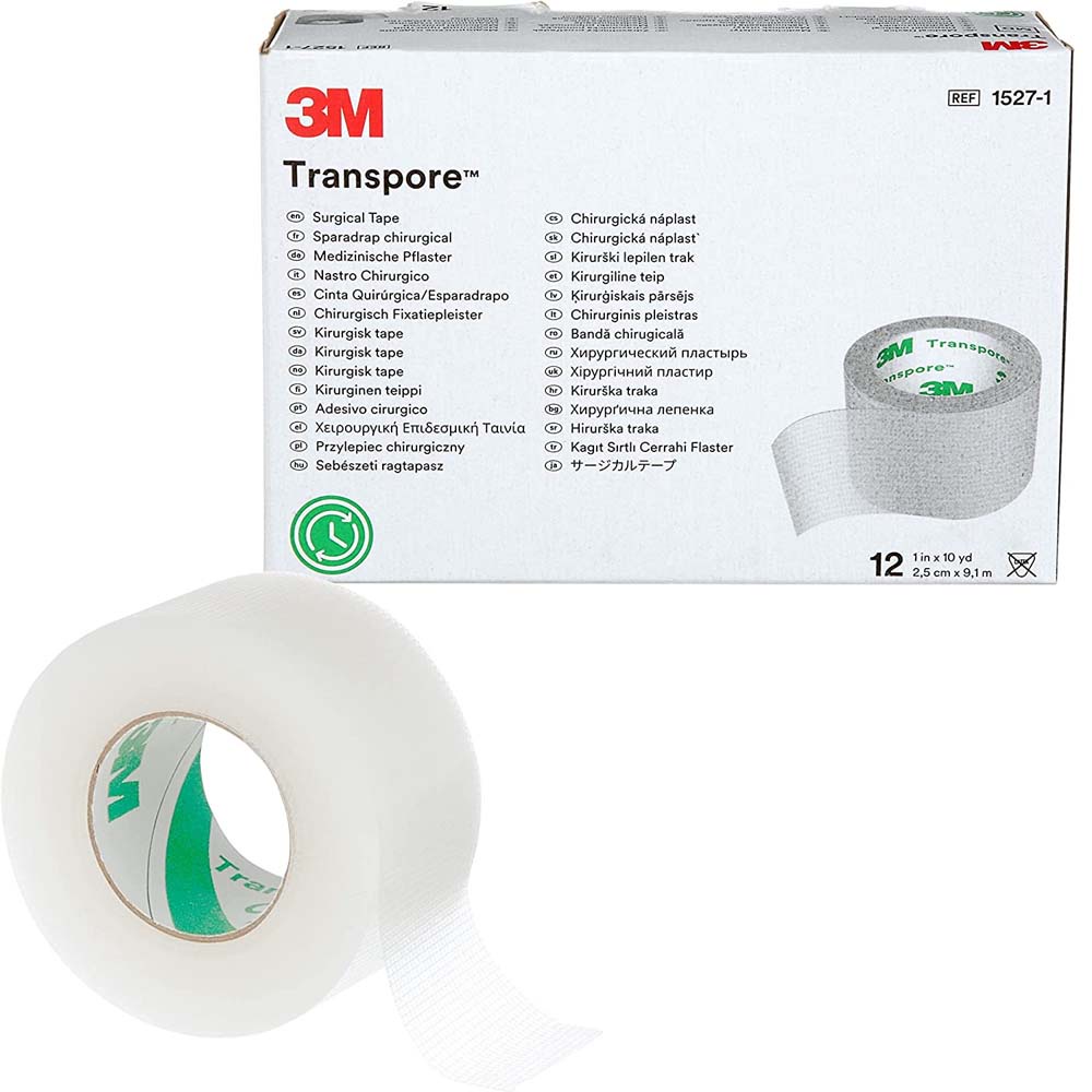 Băng keo trong plastic y tế 3M Transpore 1527-1