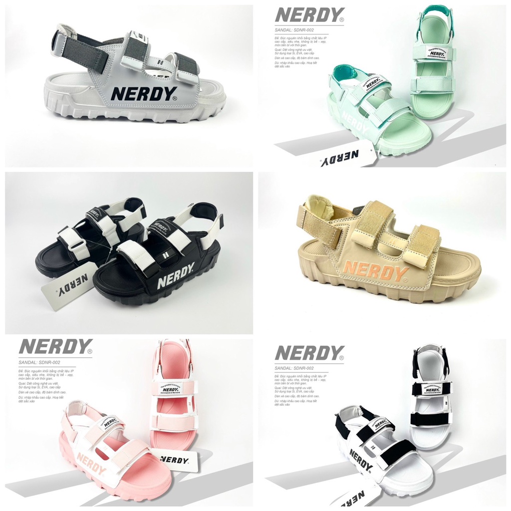 Dép Sandal nam nữ Nerdy hàng Vnxk chính hãng full hộp