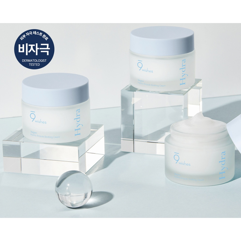 Kem dưỡng ẩm 9 Wishes 9wishes Hydra Ampule Soothing Cream 50ml