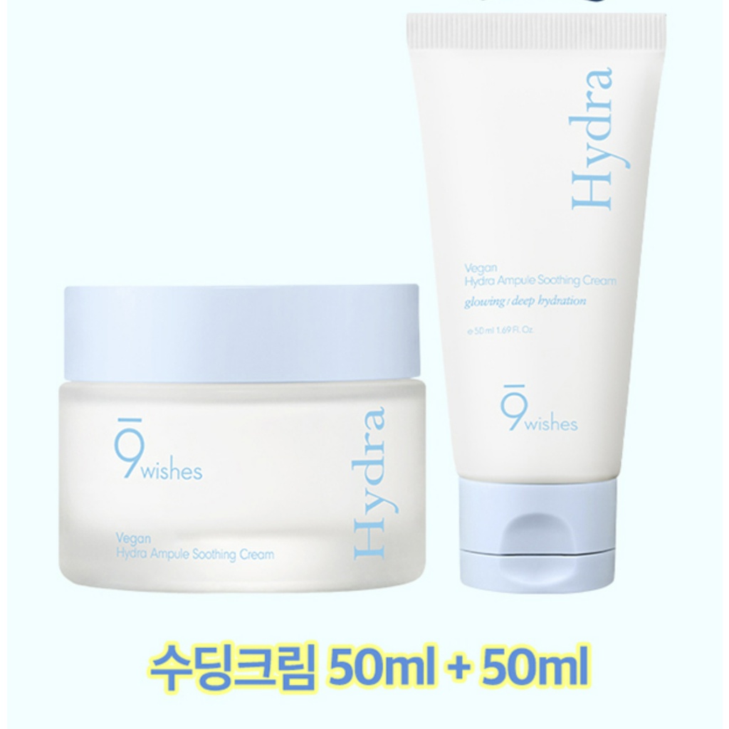 Kem dưỡng ẩm 9 Wishes 9wishes Hydra Ampule Soothing Cream 50ml