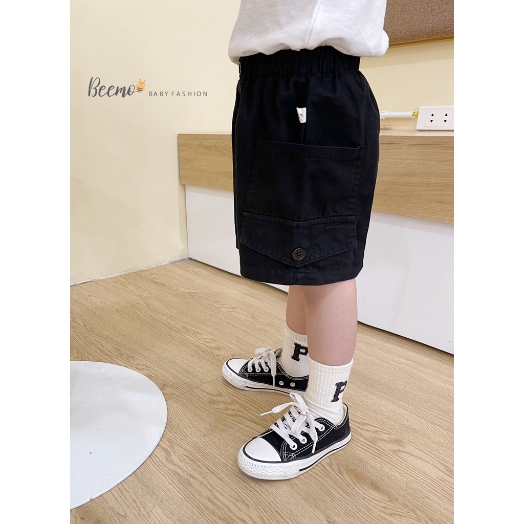 Set bộ quần áo Beemo in chữ Jason áo cotton, quần kaki mặc hè đi học, đi chơi cho bé từ 1 - 7 tuổi 22367B