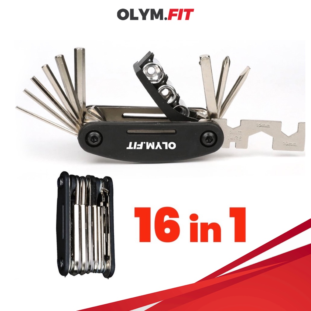 Bộ dụng cụ xe đạp 16 trong 1- Bộ sửa chữa xe đạp đa chức năng - Dụng cụ sửa chữa phụ kiện đi xe đạp