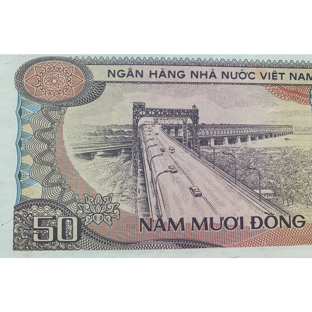 Sưu tầm 50 đồng 1985 - cầu Thăng Long