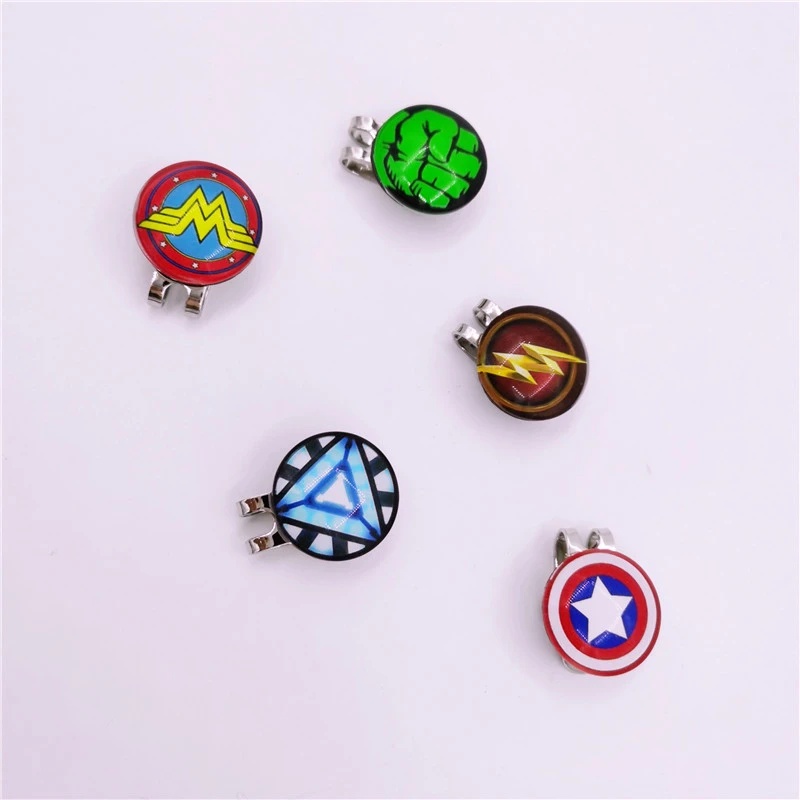 Mới Kẹp Nam Châm Đánh Dấu Bóng Nón Chơi Golf Nhiều Kiểu Dáng Siêu Anh Hùng