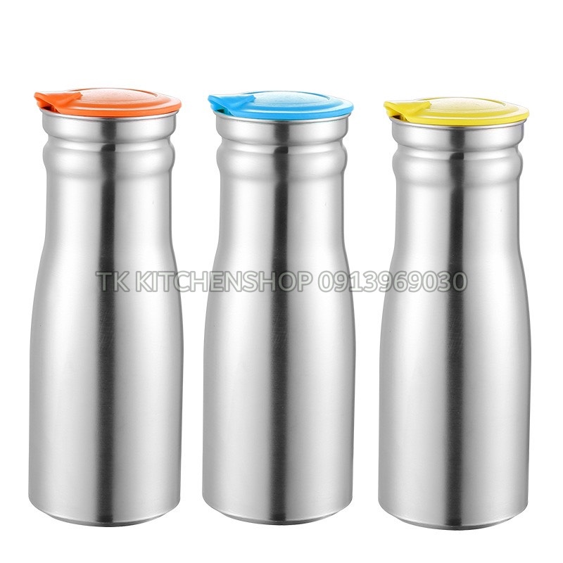 Bình đựng nước Hàn Quốc dung tích 1L chuyên dụng cho các quán nướng BBQ nắp nhựa không chọn màu