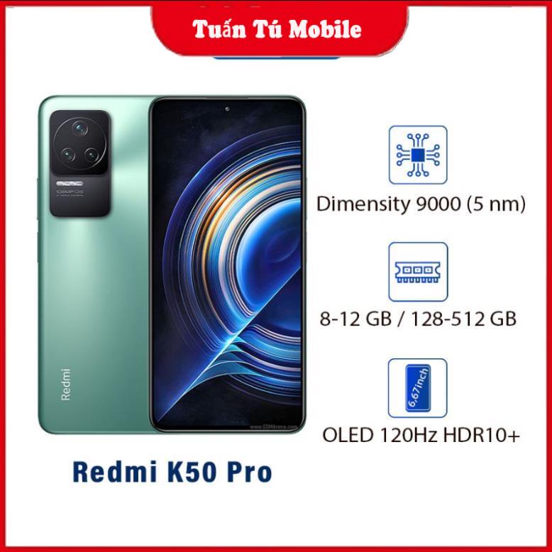 Điện thoại Redmi K50 pro nguyên seal fullbox, MediaTek Dimensity 9000, Sạc nhanh 120W