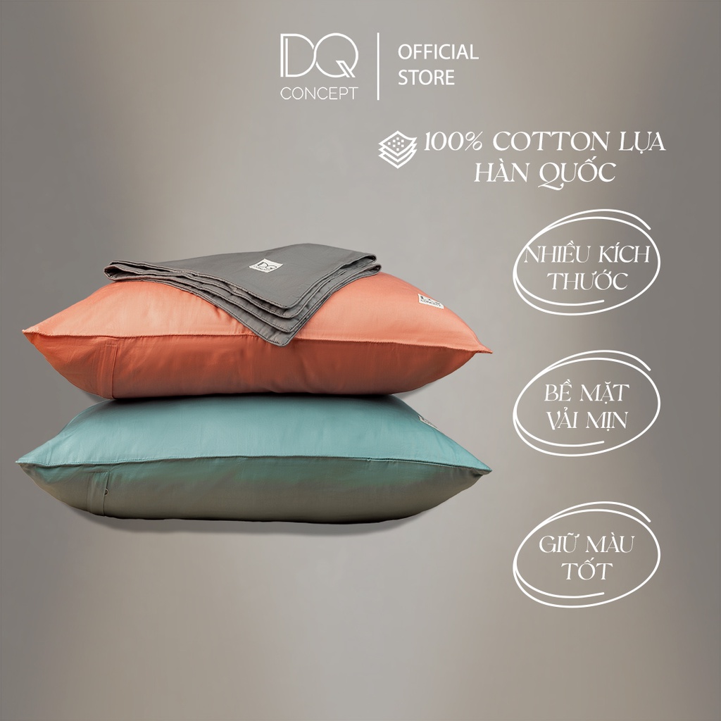 CẶP VỎ GỐI NẰM 50X70 / CHẤT LIỆU 100% COTTON LỤA HÀN QUỐC