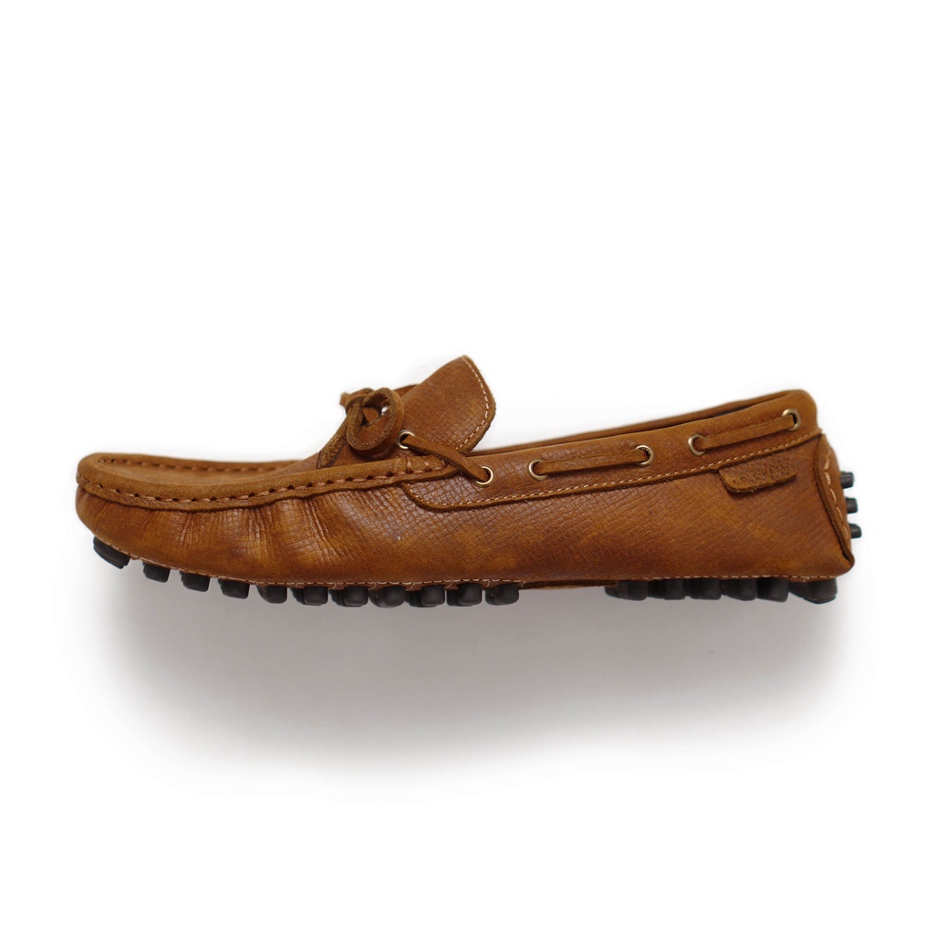 Giày lười nam MOCCASIN màu tan, giày da nam, giày boat công sở cổ điển thanh lịch thương hiệu TONKIN