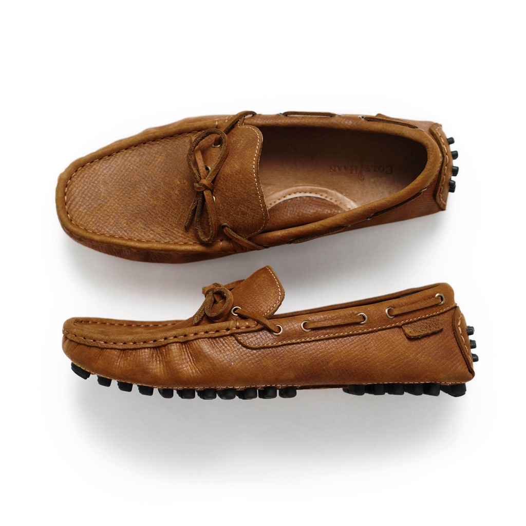 Giày lười nam MOCCASIN màu tan, giày da nam, giày boat công sở cổ điển thanh lịch thương hiệu TONKIN